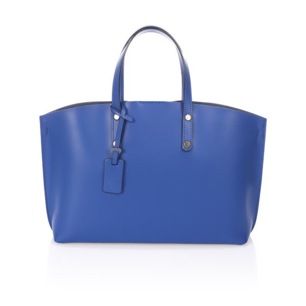 Modrá kožená kabelka Giulia Massari Nala