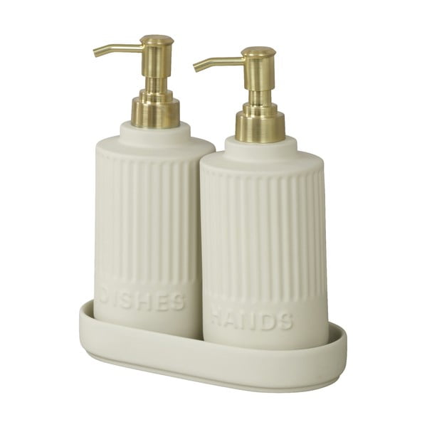 Krémový keramický stojan na mycí prostředky Heidi – Wenko
