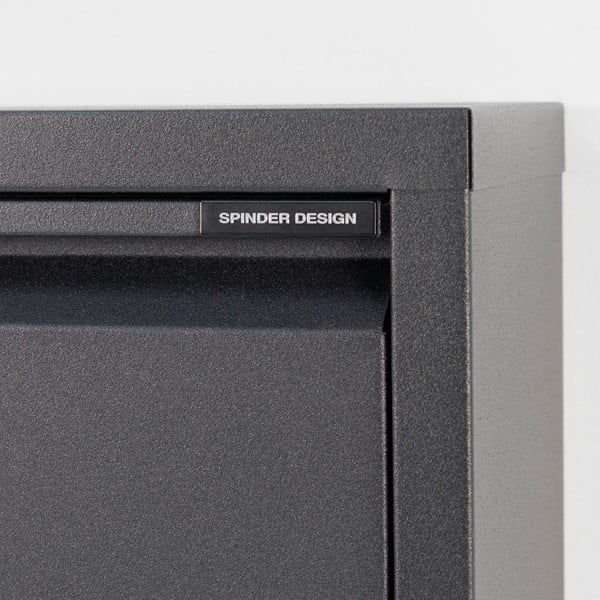 Černý kovový výklopný botník 75x37,5x12,5 cm Billy – Spinder Design-image-1