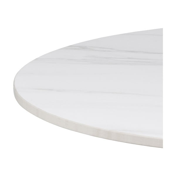 Bílý kulatý konferenční stolek s keramickou deskou ø 60 cm Malta – Actona-image-3