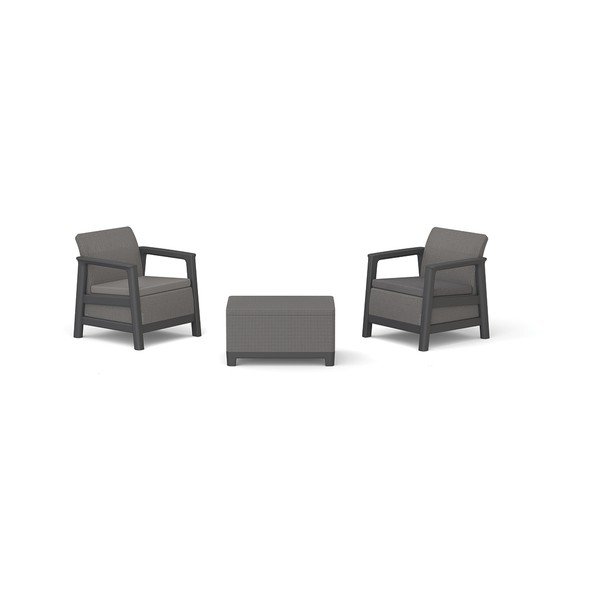 Šedý zahradní lounge set pro 2 Scandi Linea – Keter