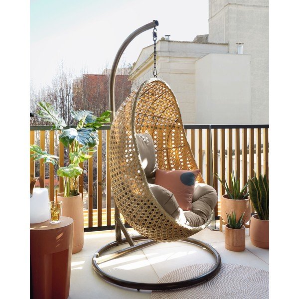 Černá konstrukce pro závěsné křeslo Dalias – Kave Home-image-1