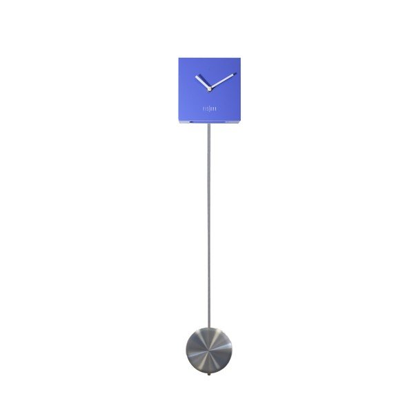 Modré nástěnné hodiny Fisura Pendulum