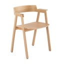 Jídelní židle s područkami z dubového dřeva v přírodní barvě Flip – Gazzda