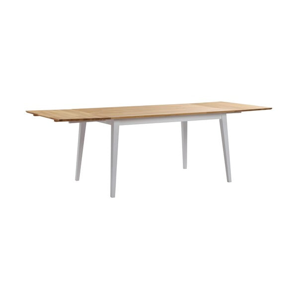 Dubový jídelní stůl s bílými nohami Rowico Mimi, 140 x 90 cm-image-1