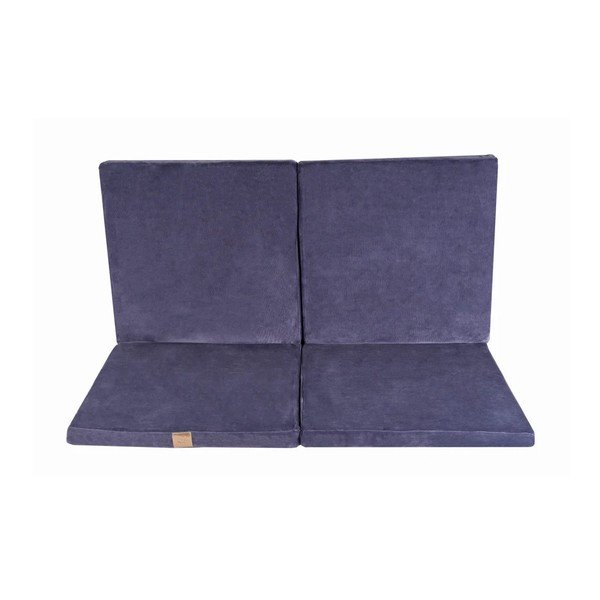 Šedomodrá dětská hrací podložka 120x120 cm – Meowbaby-image-1