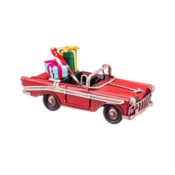 Kovová vánoční figurka (výška 5 cm) Car – Casa Selección