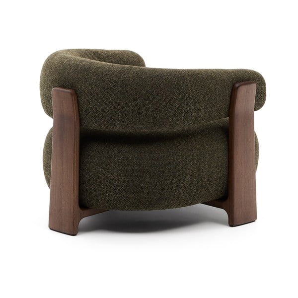 Zelené žinylkové křeslo Granite – Kave Home-image-4