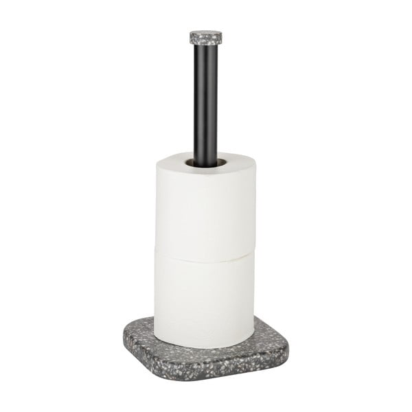 Šedý stojan na toaletní papír z polyresinu Tom Tailor T-Terrazzo – Wenko