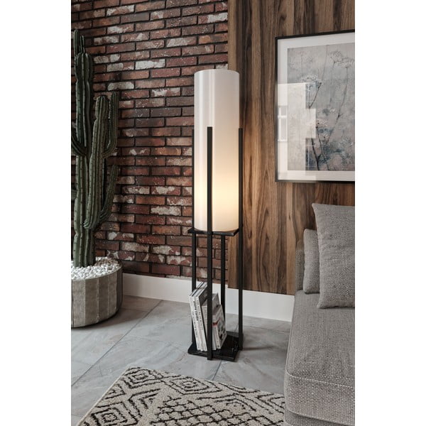 Černobílá stojací lampa (výška 160 cm) Dor – Opviq lights-image-1