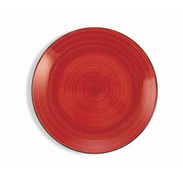 Sada 6 vínově červených talířů Villa d´Este Baita, ø 19 cm