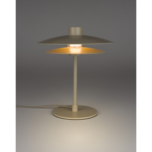 Béžová kovová stolní lampa (výška 32 cm) Wubbo – White Label-image-1