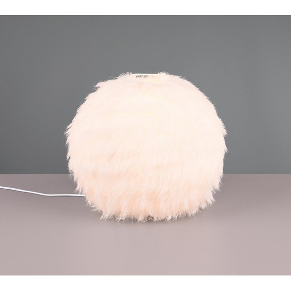 Krémová stolní lampa (výška 24 cm) Furry – Reality-image-1