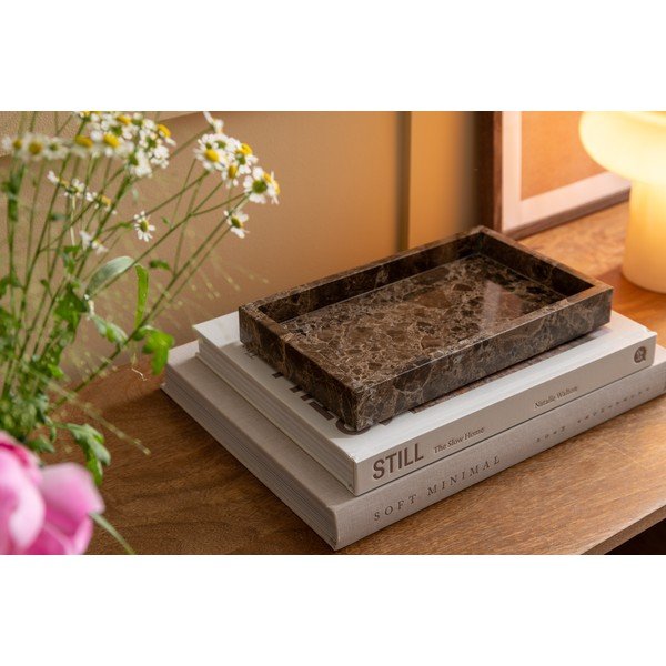 Mramorový dekorační tác 15x25 cm Lazio – PT LIVING-image-1