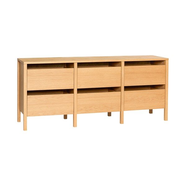 Komoda v dekoru dubu v přírodní barvě 150x65x40 cm Forma – Hübsch