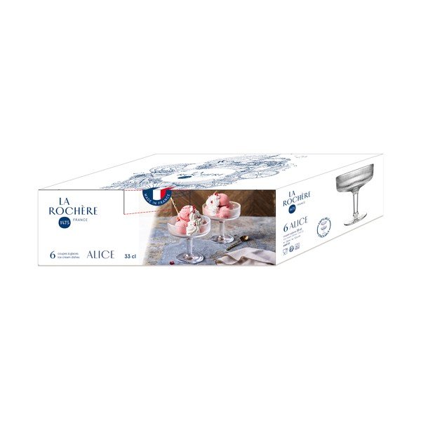 Skleněná miska na zmrzlinu 370 ml – La Rochére-image-3