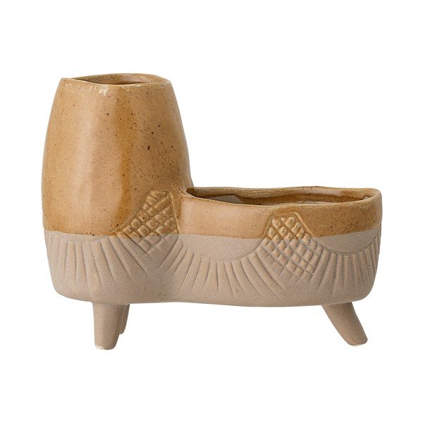 Oranžovo-růžový květináč z kameniny Bloomingville Animal-image-2