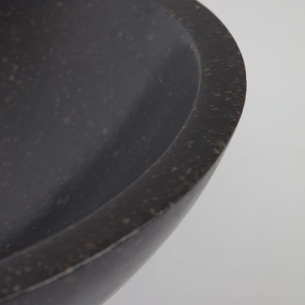 Černé umyvadlo z terrazzo Kave Home Sunday, ø 40 cm-image-3
