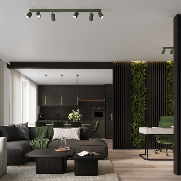 Zelené bodové svítidlo 6,5x117 cm Gleam – Sollux-image-1