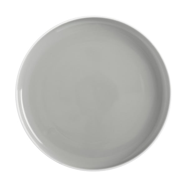 Světle šedý porcelánový talíř Maxwell & Williams Tint, ø 20 cm