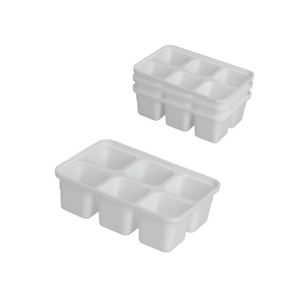 Sada 4 bílých formiček na led Metaltex Ice Cube-image-1