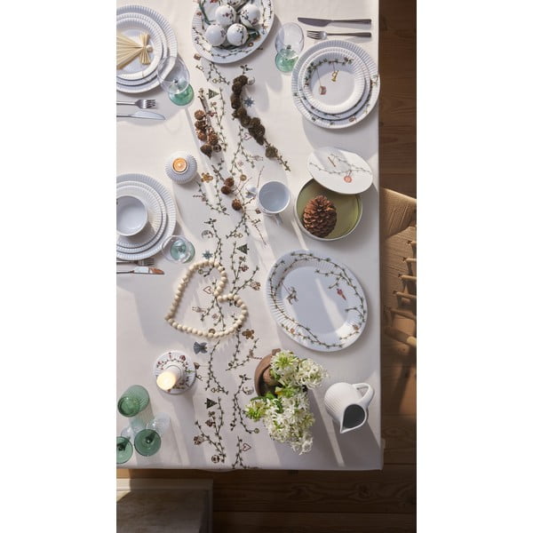 Bílý porcelánový servírovací talíř s vánočním motivem 27x34 cm Hammershøi – Kähler Design-image-3