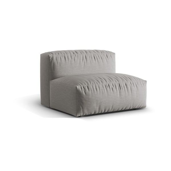 Světle šedý modul pohovky (středový díl) Martina – Micadoni Home-image-1