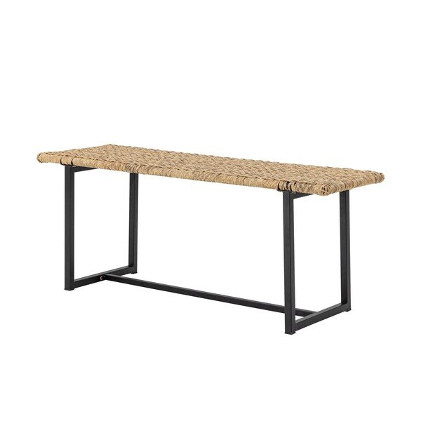 Ratanová zahradní lavice v přírodní barvě Adilly – Bloomingville-image-2