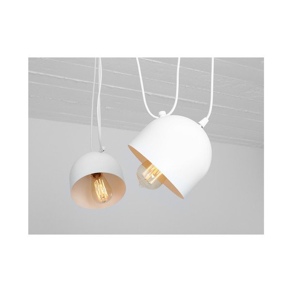 Bílé závěsné světlo pro 2 žárovky CustomForm Popo-image-4
