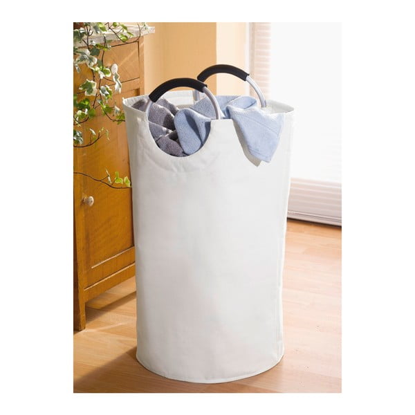 Bílý textilní odpadkový koš na tříděný odpad 69 l Jumbo – Wenko-image-2