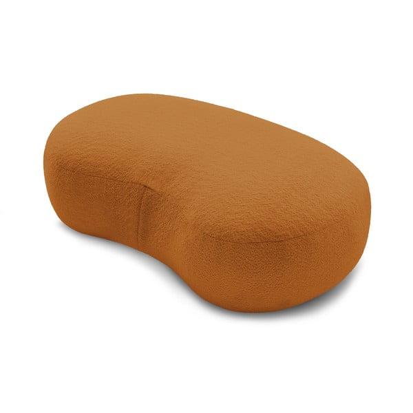 Podnožka z textilie bouclé v hořčicové barvě Saint-Germain – Bobochic Paris-image-4