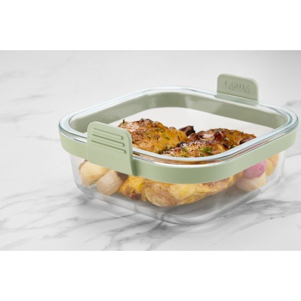 Skleněná forma do horkovzdušné fritézy 18,5x17,5 cm – Lékué-image-2