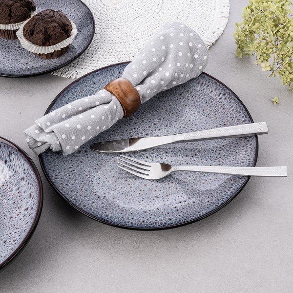 Nerezový příbor 24 ks ve stříbrné barvě Bright – Orion-image-3