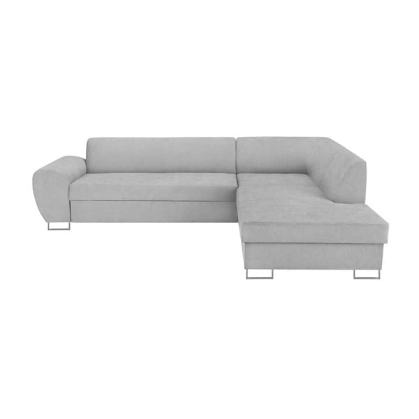 Šedá rohová rozkládací pohovka s úložným prostorem Kooko Home XL Right Corner Sofa Piano