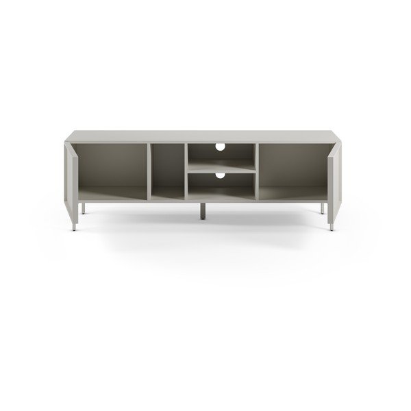 Krémový TV stolek 160x51x42 cm Brise – Marckeric-image-2