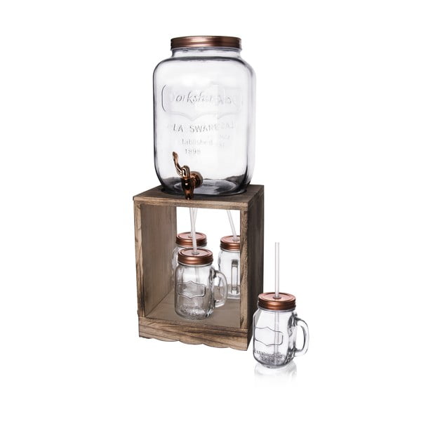 Nádoba na limonádu se sklenicemi 8,8 l – Orion-image-1