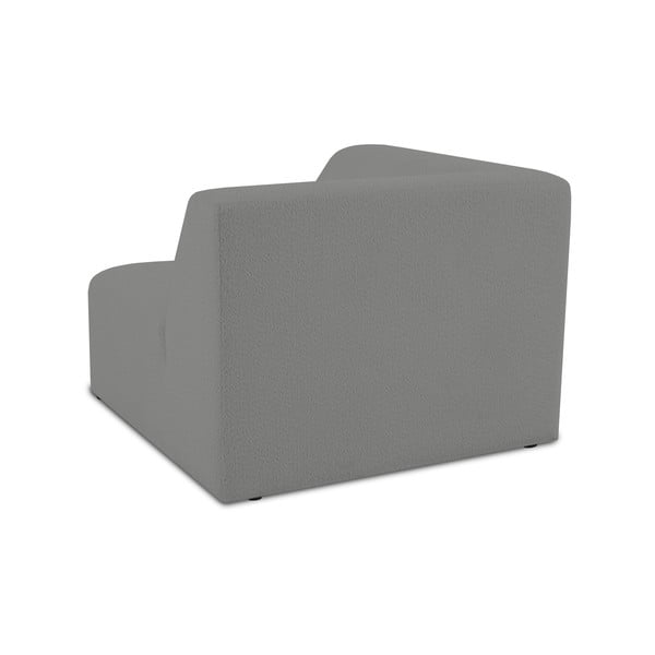 Šedý modul pohovky z textilie bouclé (variabilní) Roxy – Scandic-image-2