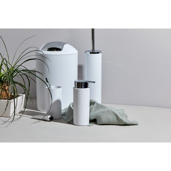 Bílá plastová sada doplňků do koupelny Calvo – Wenko-image-1