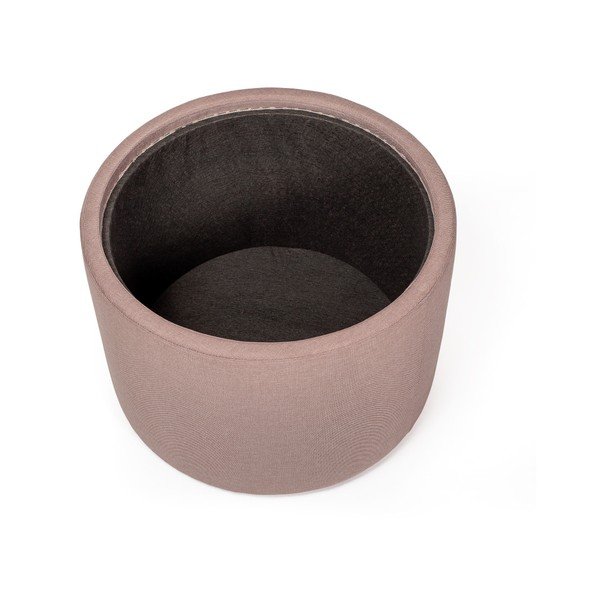 Odkládací stolek ve světle růžové barvě se snímatelnou deskou z dubového dřeva Askala Ibisco, ⌀ 56 cm-image-2