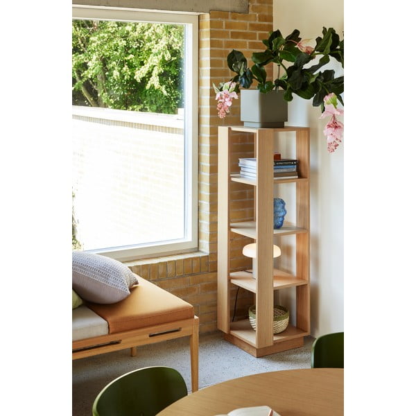 Knihovna v dekoru dubu v přírodní barvě 45x140x45 cm Merge – Hübsch-image-1