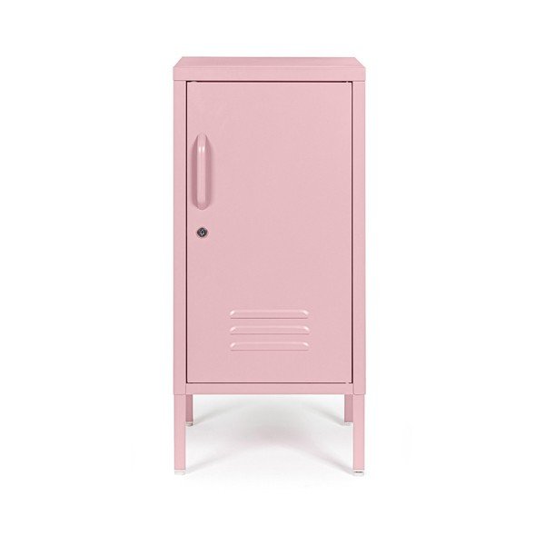 Světle růžová kovová uzamykatelná skříňka 35x76x40 cm Cambridge – Yes Everyday