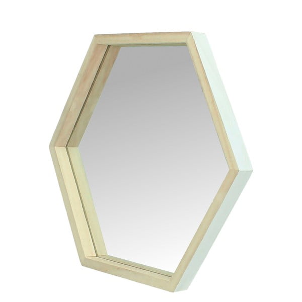 Zrcadlo s dřevěným rámem HF Living, velké
