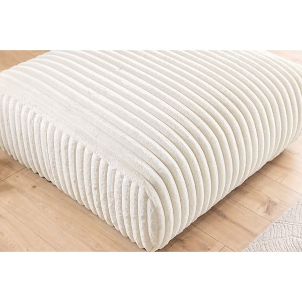 Krémová manšestrová podnožka Justin – Ropez-image-4