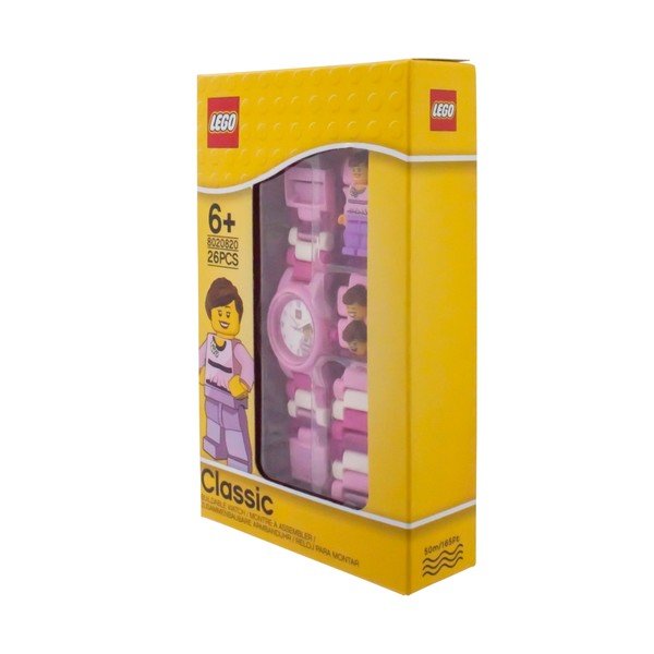 Dětské růžové hodinky s figurkou LEGO® Classic-image-3