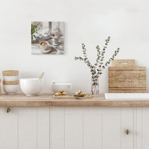 Skleněný obraz 30x30 cm Meringue – Styler-image-3