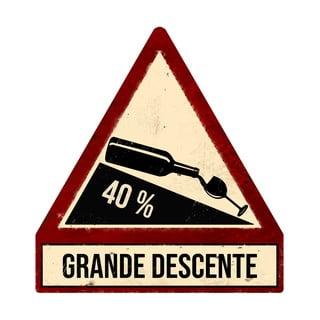 Kovová cedule 25x33 cm Descente – Antic Line