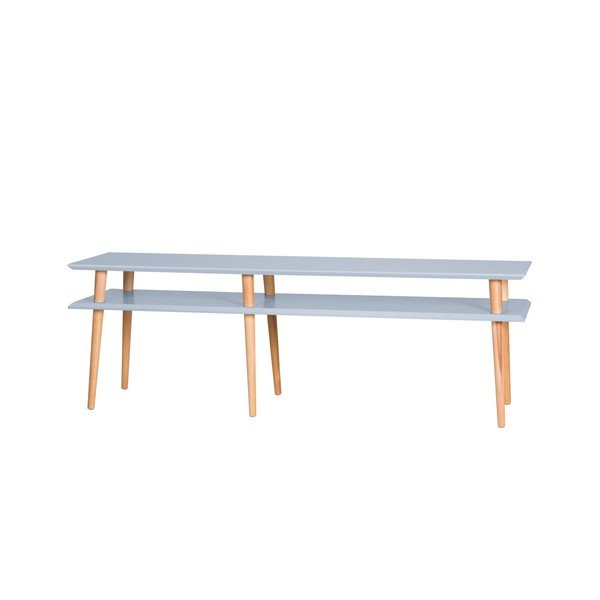 Světle šedý konferenční stolek Ragaba Mugo, délka 159 cm