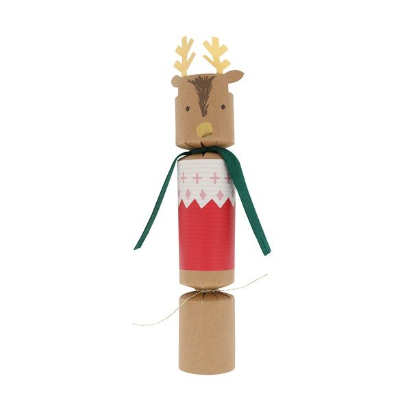 Vánoční crackery v sadě 6 ks Reindeers in Jumpers – Meri Meri-image-3