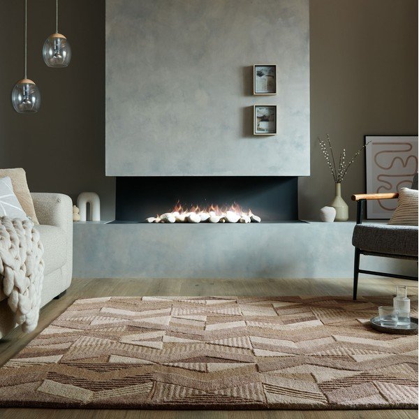 Hnědý ručně tkaný vlněný koberec 200x290 cm Moda Asher – Flair Rugs-image-1