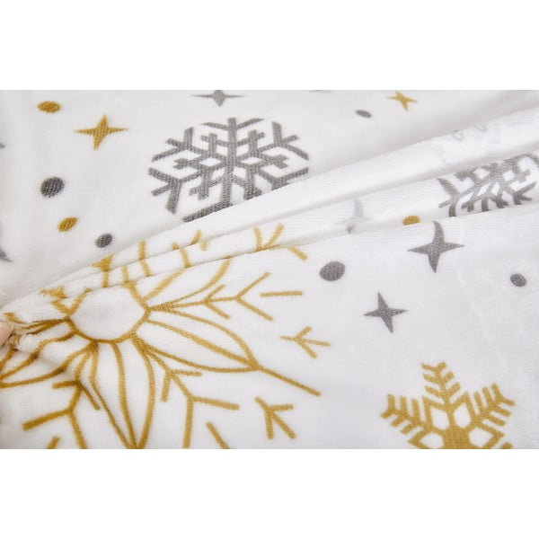 Krémové povlečení na jednolůžko z mikroplyše 140x200 cm Magic – My House-image-3